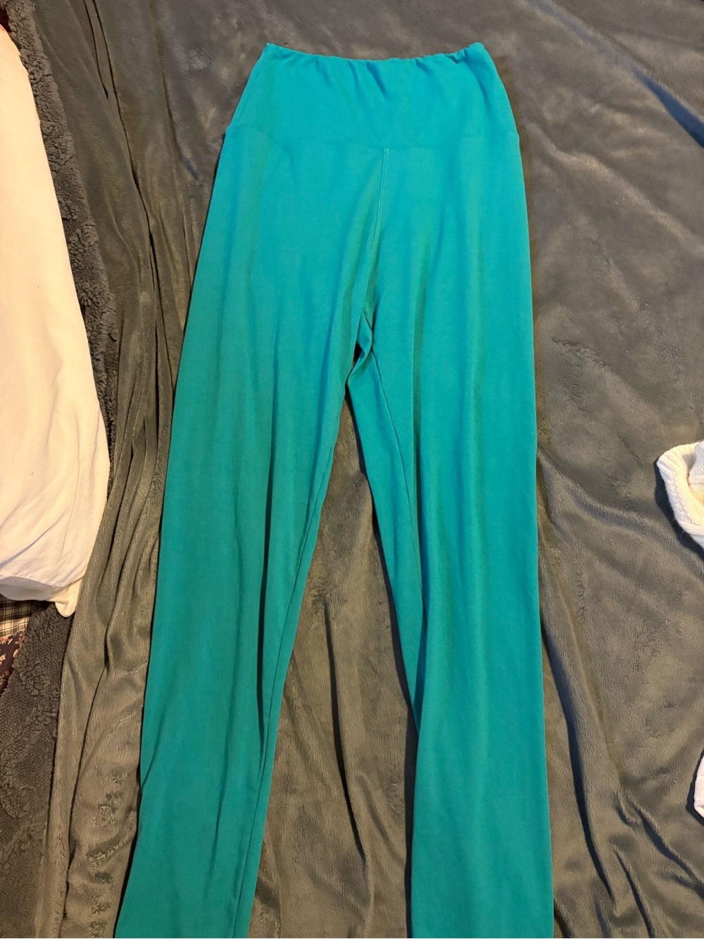 LuLaRoe Teal Wide-Leg Leggings